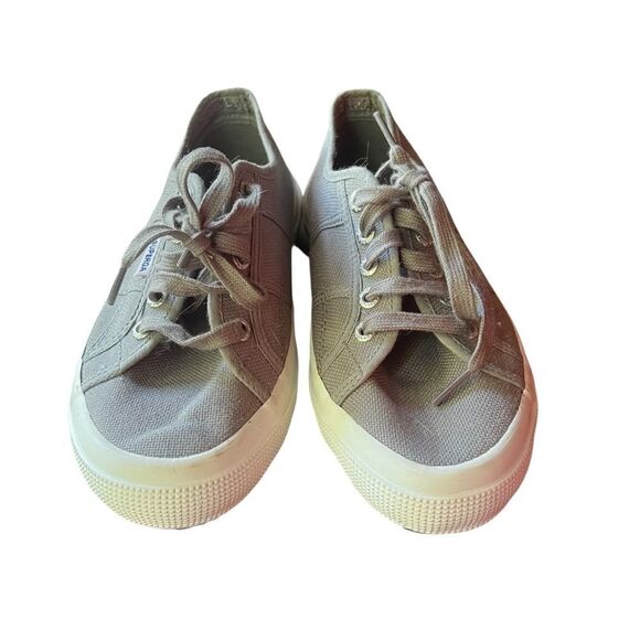 Superga grey textile sneakers. Size 5.5 - Picture 7 of 8